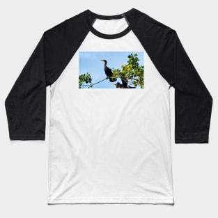 Two Double-crested Cormorants In a Tree Baseball T-Shirt